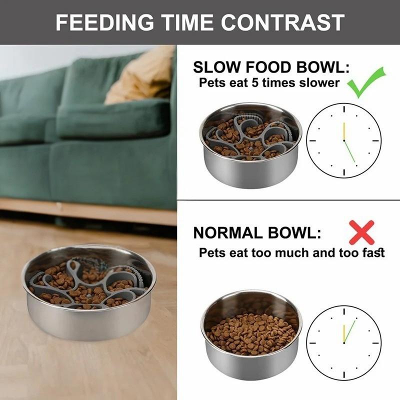 Calming Spiral Slow-Feeder Insert Slows Eating, Soothes and Digests - Dogs Peace™