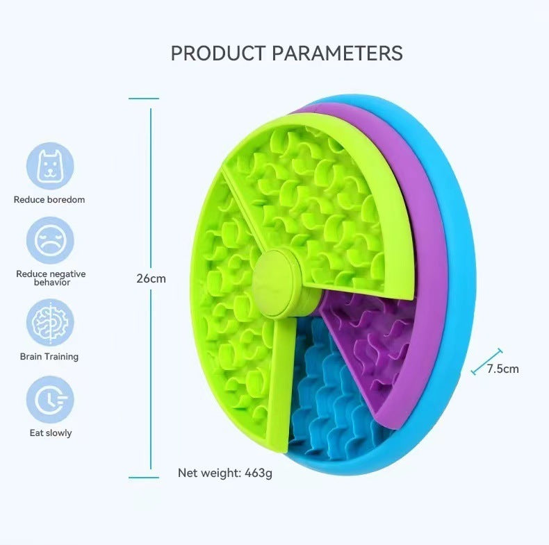 Slow Food Bowl Anti Choking Cat Bowl Dog Basin Puzzle Feeder Healthy Pet Rotating Game Board Pet Products - Dogs Peace™