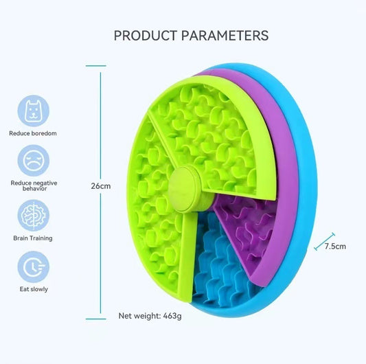 Slow Food Bowl Anti Choking Cat Bowl Dog Basin Puzzle Feeder Healthy Pet Rotating Game Board Pet Products - Dogs Peace™