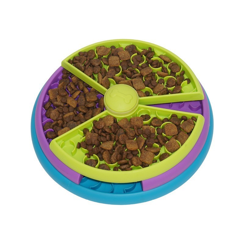 Slow Food Bowl Anti Choking Cat Bowl Dog Basin Puzzle Feeder Healthy Pet Rotating Game Board Pet Products - Dogs Peace™