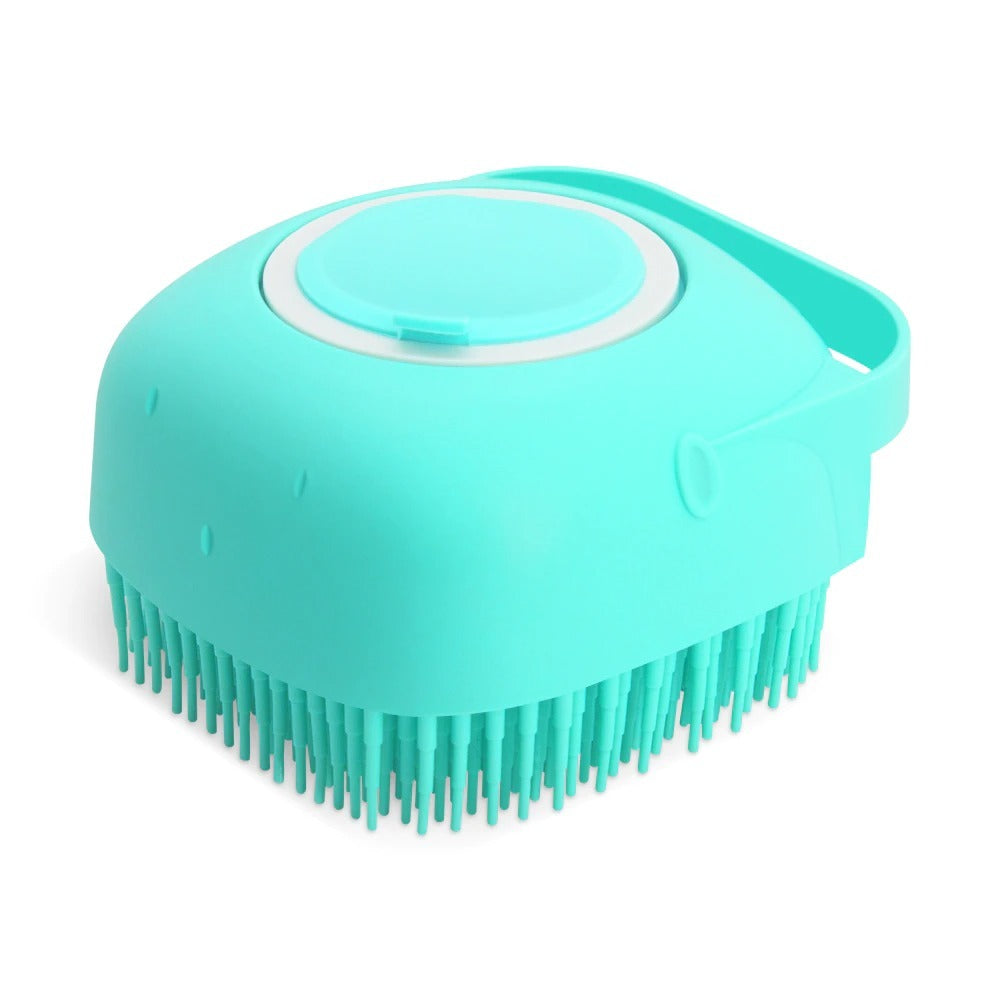 Pet Dog Shampoo Massager Brush Cat Massage Comb Grooming Scrubber Shower Brush For Bathing Short Hair Soft Silicone Brushes - Dogs Peace™