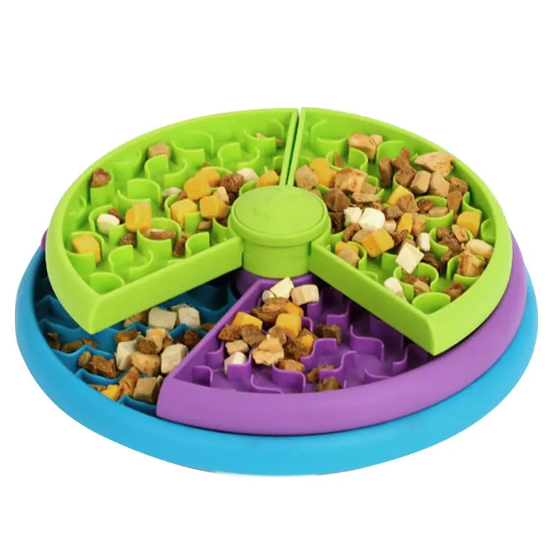 Calming Rotating Puzzle Slow-Feeder Bowl for Dogs - Dogs Peace™