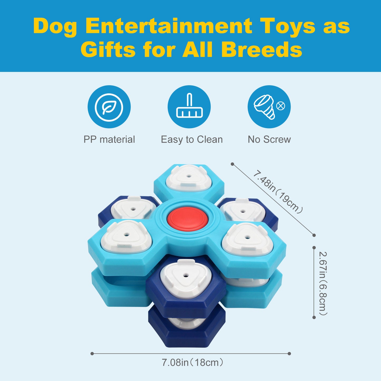 4-Layer Calming Puzzle Slow Feeder Bowl – Aid Boredom & Digestion - Dogs Peace™