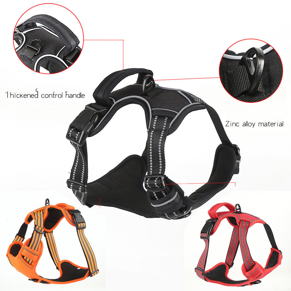 Calming Reflective No-Pull Dog Harness Vest – Adjustable & Breathable - Dogs Peace™