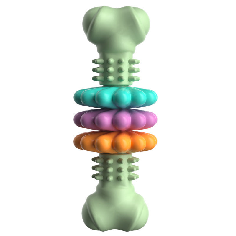 Dog Chew Toy Dog Bone Type Dogs Teeth Cleaning Toys Indestructible TPR Bone Chewing Bite Resistant Teething Toys Pet Products - Dogs Peace™