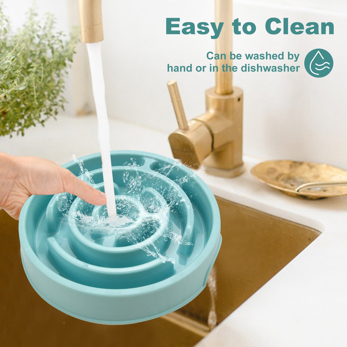 Calm-Focused Slow Feeder: Puzzle Bowl That Slows & Soothes - Dogs Peace™