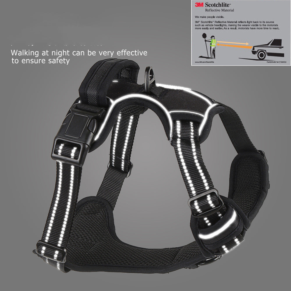 Calming Reflective No-Pull Dog Harness Vest – Adjustable & Breathable - Dogs Peace™