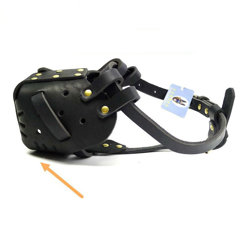 Calming Cowhide Basket Muzzle – Extremely Durable, Soothing, Safe for Dogs - Dogs Peace™