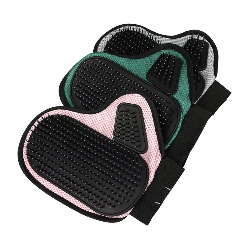 Cat Hair Removal Glove Pet Supplies Bath Massage Jerking Gloves Cat Dog Massage Bathing Cleaning Grooming Supplies Silicone Hair Sticking Removal Brush - Dogs Peace™
