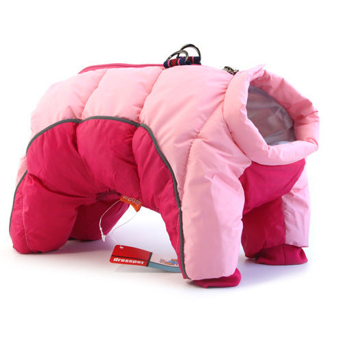 Calming Teddy Down Jacket – Plush & Water-Resistant Dog Coat - Dogs Peace™