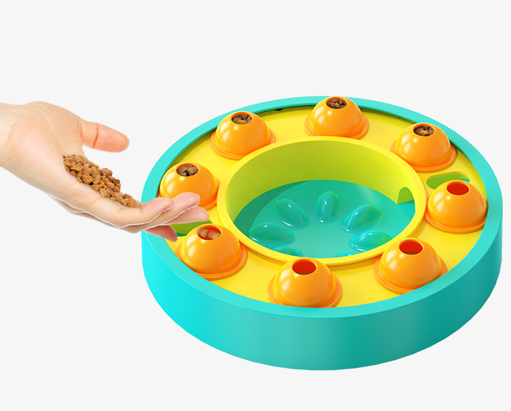 Calming Puzzle Slow-Feeder Bowl – Boost Pup IQ & Slow Eating - Dogs Peace™