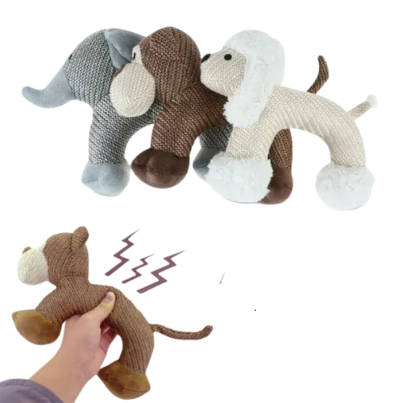 Calming Squeaky Animal Chew Toys – Durable Interactive Dog Toys - Dogs Peace™