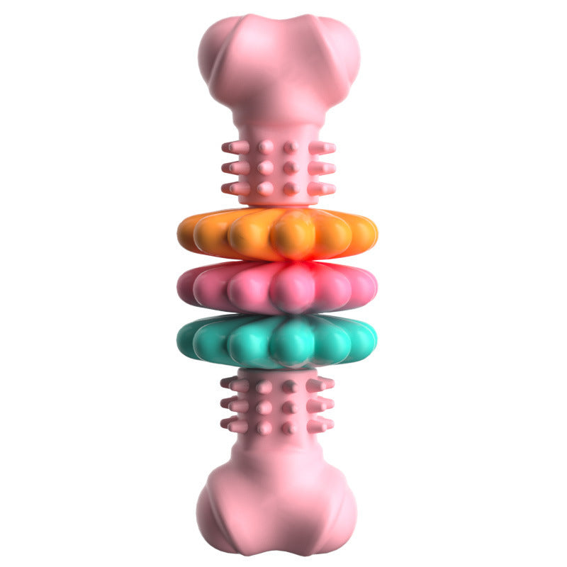 Dog Chew Toy Dog Bone Type Dogs Teeth Cleaning Toys Indestructible TPR Bone Chewing Bite Resistant Teething Toys Pet Products - Dogs Peace™