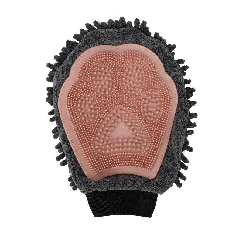 Pet Bathing Brush 2-in-1 Grooming Glove Elegant Dog Grooming Tool For Brushing, Massaging, And Drying Pet Grooming Kit For Dog Cat 2-Sided Bathing Brush Cleaning Massage Glove - Dogs Peace™