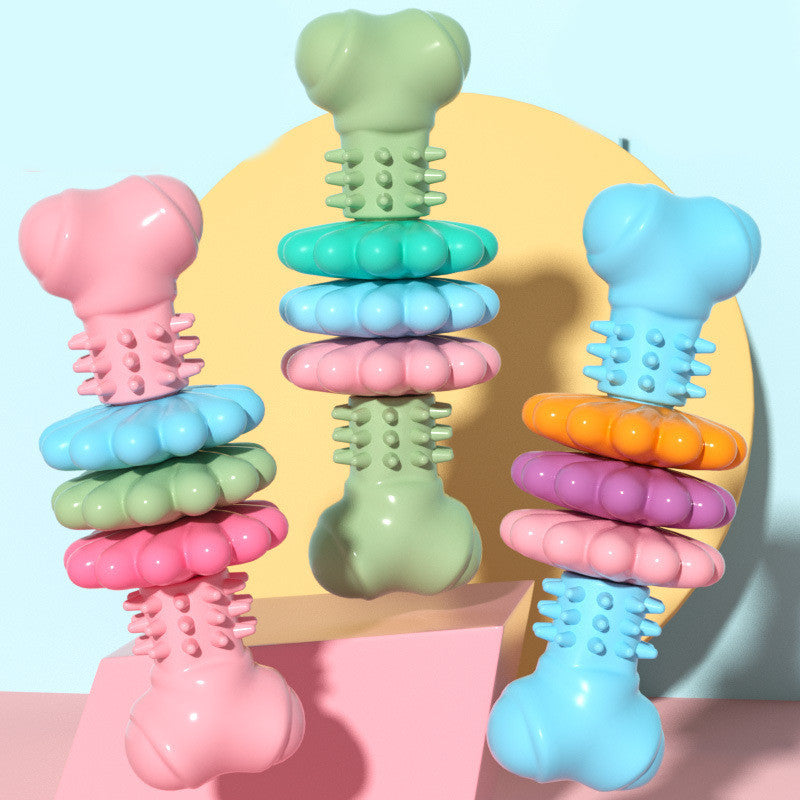 Dog Chew Toy Dog Bone Type  Dogs Teeth Cleaning Toys Indestructible TPR Bone Chewing Bite Resistant Teething Toys  Pet Products - Dogs Peace™