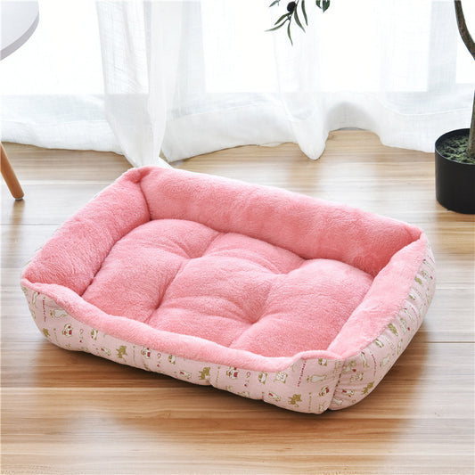 Kennel pet supplies in the large dog pet nest Golden Retriever dog bed autumn and winter cotton dog mat - Dogs Peace™
