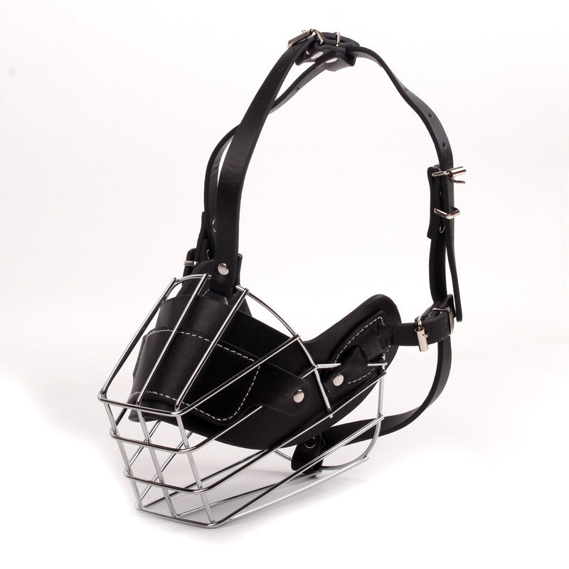 Leather and Metal Basket Muzzle – Cute, High Quality and  Secure - Dogs Peace™
