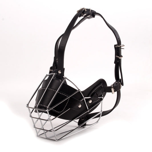 Leather and Metal Basket Muzzle – Cute, High Quality and  Secure - Dogs Peace™