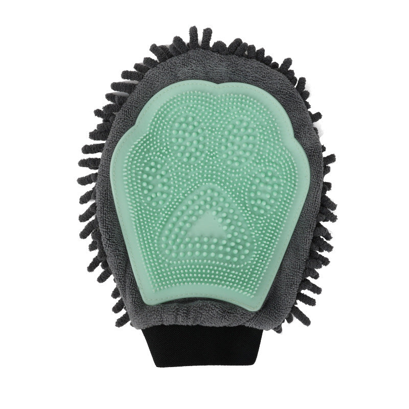 Pet Bathing Brush 2-in-1 Grooming Glove Elegant Dog Grooming Tool For Brushing, Massaging, And Drying Pet Grooming Kit For Dog Cat 2-Sided Bathing Brush Cleaning Massage Glove - Dogs Peace™