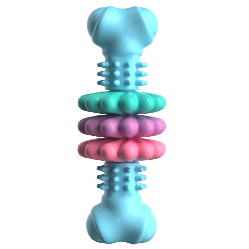 Dog Chew Toy Dog Bone Type  Dogs Teeth Cleaning Toys Indestructible TPR Bone Chewing Bite Resistant Teething Toys  Pet Products - Dogs Peace™