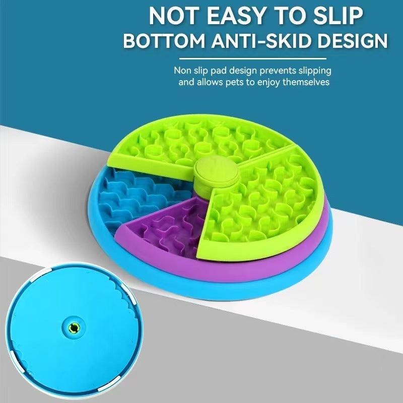 Slow Food Bowl Anti Choking Cat Bowl Dog Basin Puzzle Feeder Healthy Pet Rotating Game Board Pet Products - Dogs Peace™